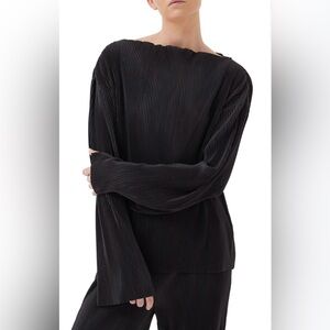 4TH & RECKLESS Julien Micro Pleat Top